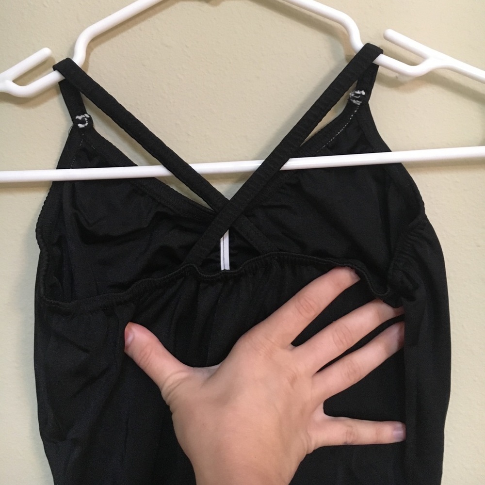 Black leotard , LA